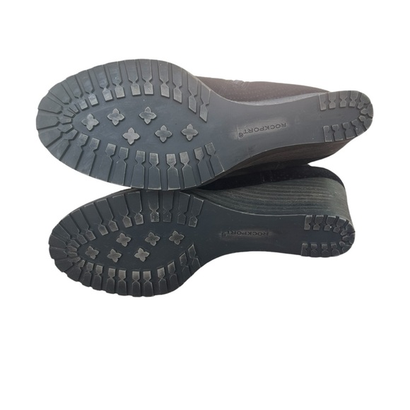 Rockport HOLLIS VCUT BOOTIE Black Size 7 Style CH6439 EUC - Picture 6 of 13